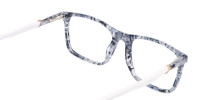 Blue Marble Rectangular Glasses, Online UK -1