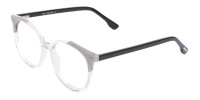 Smart Round Glasses in Trendy Clear Style - 1