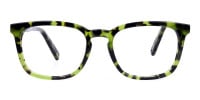 Green Tortoise Wayfarer Glasses Frame-1