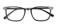 Designer Black Frame glasses in Rectangular - 1