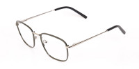 Silver Green Metal Wayfarer Glasses Frame Unisex-1