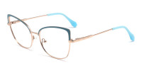 rose gold cat eye glasses-1