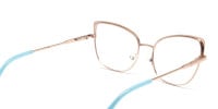 rose gold cat eye glasses-1
