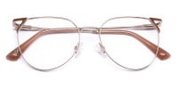cat eye glasses metal frame-1