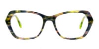 Green Tortoise Shell Cat Eye Glasses-1