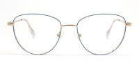 Golden Frame Cat Eye glasses-1