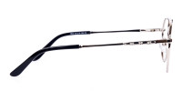Black Silver Aviator Glasses-1