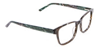 Brown Marble Rectangular Glasses