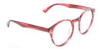 Marble Sunset Red Glasses 