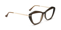 Brown Cat Eye Glasses-1