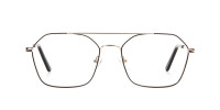 Geometric Aviator Brown & Gold Spectacles - 1