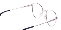 Classic Black and Silver Round Glasses-1