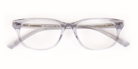 Grey Crystal Rectangular Glasses Unisex-1