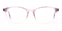  Crystal Purple & Apricot Rectangular Glasses-1