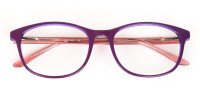Women Raisin Purple Rectangle Glasses -1