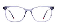 Crystal Grey Wayfarer Rectangular Glasses Frames- 1
