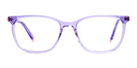 Crystal Light Purple Wayfarer and Rectangular Glasses Frames-1