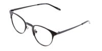 Black Cat Eye Eyeglasses Men -1