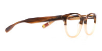TED BAKER TB8197 Cade Glasses Classic Round Brown & Honey-1