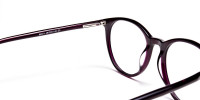 Purple Round cosmopolitan Eyeglasses