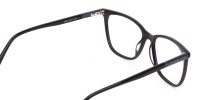 Black Designer Glasses with Purple Stripe Unisex-1