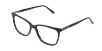 Designer Dark Violet Marble Eyeglasses Unisex-1