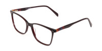 Designer Burgundy Brown Eyeglasses For Women-1