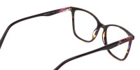 Designer Raisin Purple & Tortoise Eyeglasses Women-1