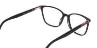 Dark Violet Rectangular Spectacles - 1