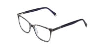 Blue Marble Grey Rectangular Spectacles - 1