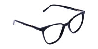 black cat eye glasses -1