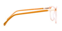 transparent orange Color Round Glasses Frames-1