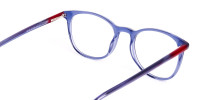 Dark Blue Round Glasses Frames-1