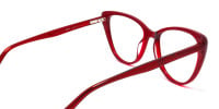 red cat eye reading glasses-1