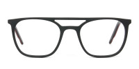 Matte Black Aviator Spectacles - 1