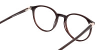 dark brown round glasses frames-1
