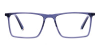 Rectangle Crystal Grey Eyeglass Frames-1