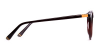 brown round full rim glasses frames-1