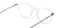 transparent round full rim glasses frames-1