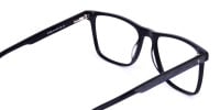 Classic Black Rimmed Rectangular Glasses-1