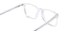 Crystal Clear Rectangular Full Rim Glasses-1