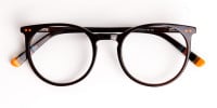 Dark Light Brown Designer Round Glasses frames-1