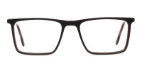 Dark Brown Rectangular Glasses - 1