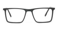 Black & Blue Rectangular Glasses - 1