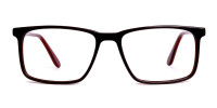 designer dark brown full rim rectangular glasses frames-1