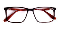 designer dark brown full rim rectangular glasses frames-1