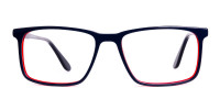 blue and red full rim rectangular glasses frames-1