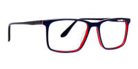 blue and red full rim rectangular glasses frames-1
