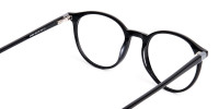 black and silver round glasses frames-1