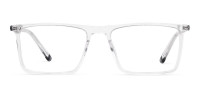 Crystal Clear Full Rim Rectangular Glasses-1